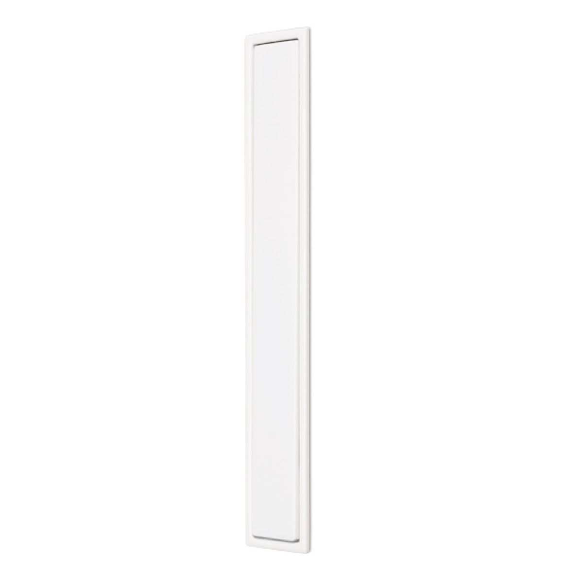 Poignée rectangulaire cuvette Clos blanche de 160 mm de hauteur pour portes coulissantes