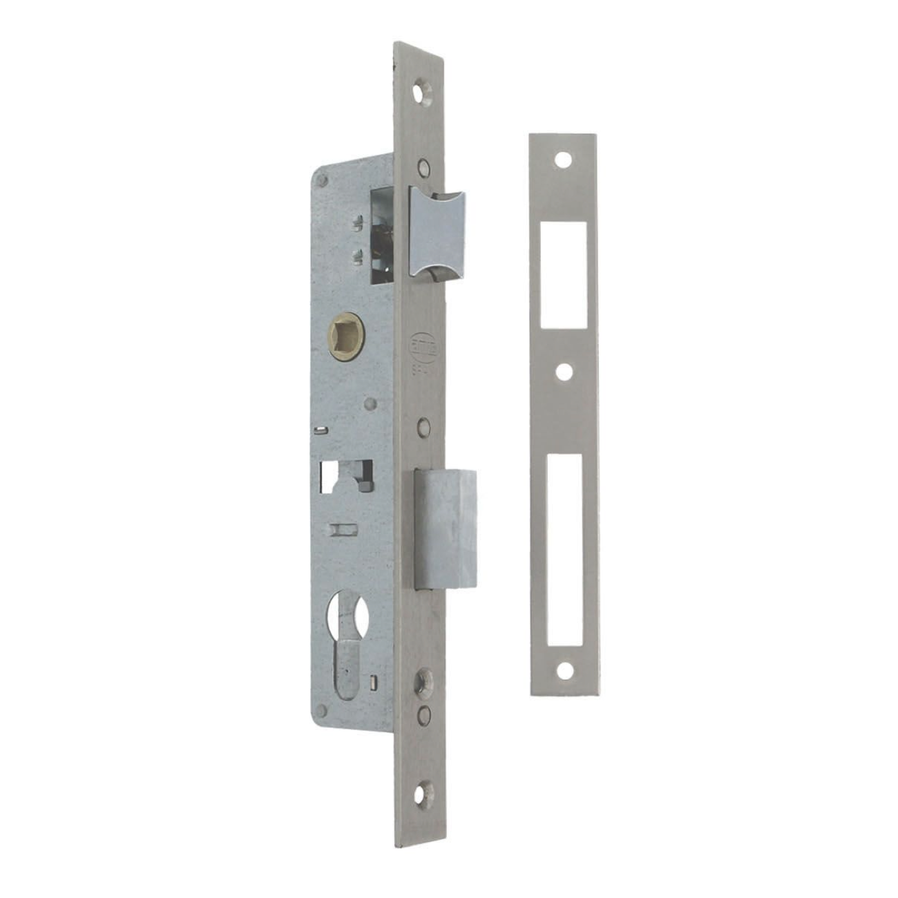 Serrure pour menuiserie métallique entraxe 85 mm et 20 mm du bord au carré