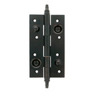 Charnière de sécurité noire spéciale avec bout droit pour porte blindée hauteur 150mm