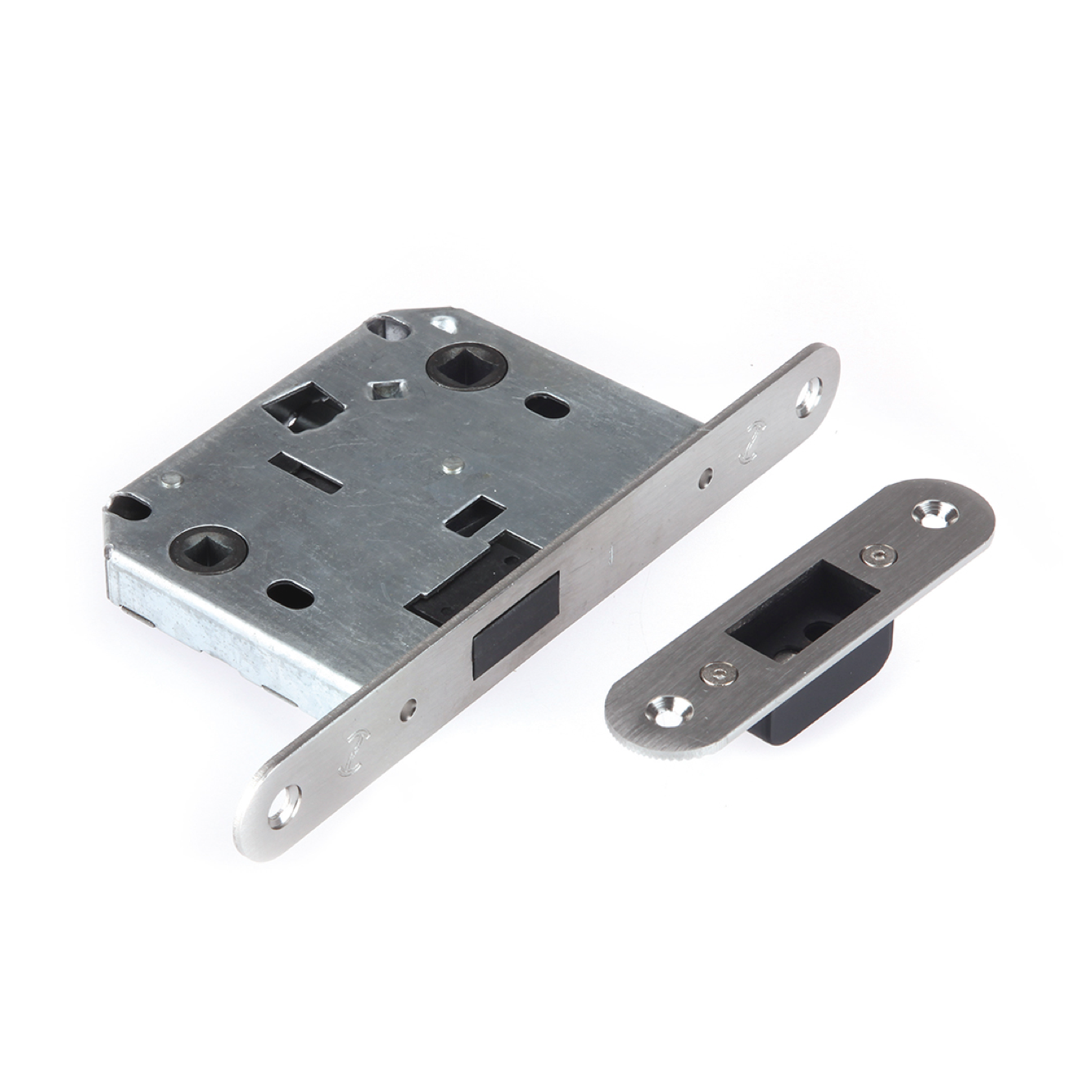 Béquille magnétique avec option de verrouillage entraxe 70 mm nickel satiné