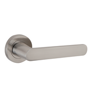 Béquille rosace ronde en aluminium R-210 nickel satiné