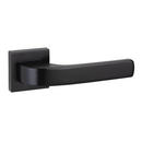 Poignée de porte en zamak modèle 710 avec rosace carrée finition noire