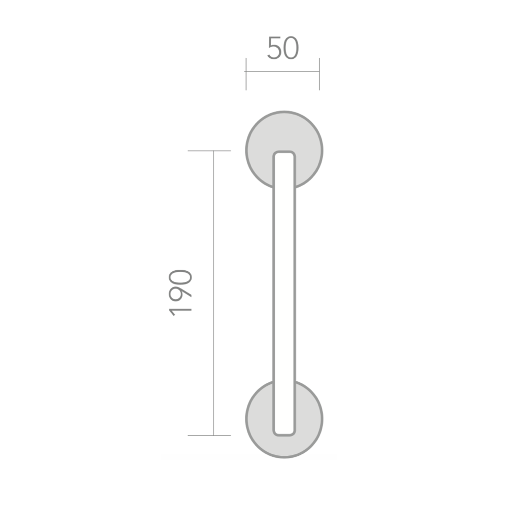 Poignée de porte en zamak avec rosace ronde finition or satiné modèle 556PS