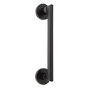 Béquille de fenêtre en aluminium avec rosace ronde finition noire modèle 534A