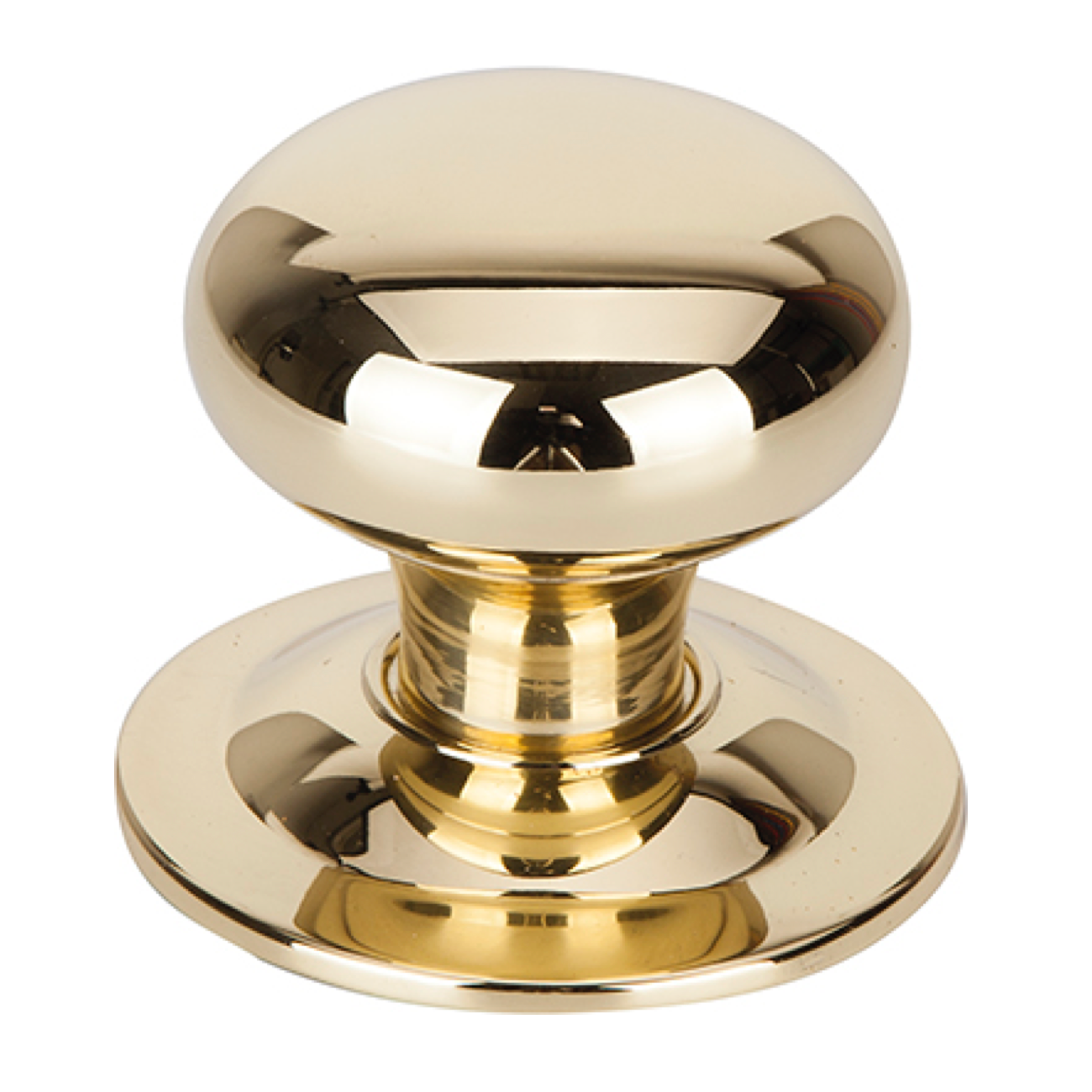 Bouton de porte d'entrée en forme de champignon, finition polie brillante