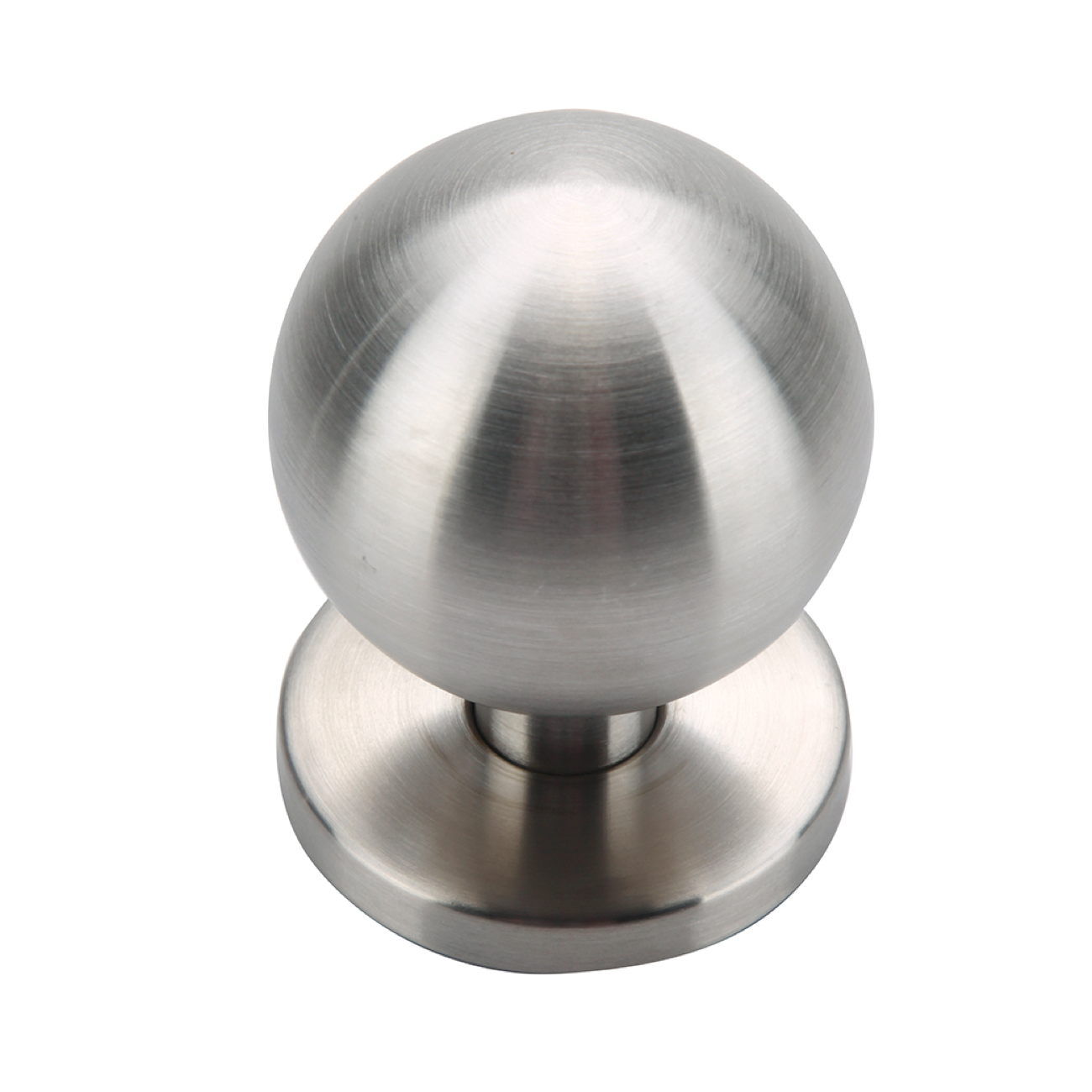 Bouton de porte sphérique rond en acier inoxydable pour portes d'entrée