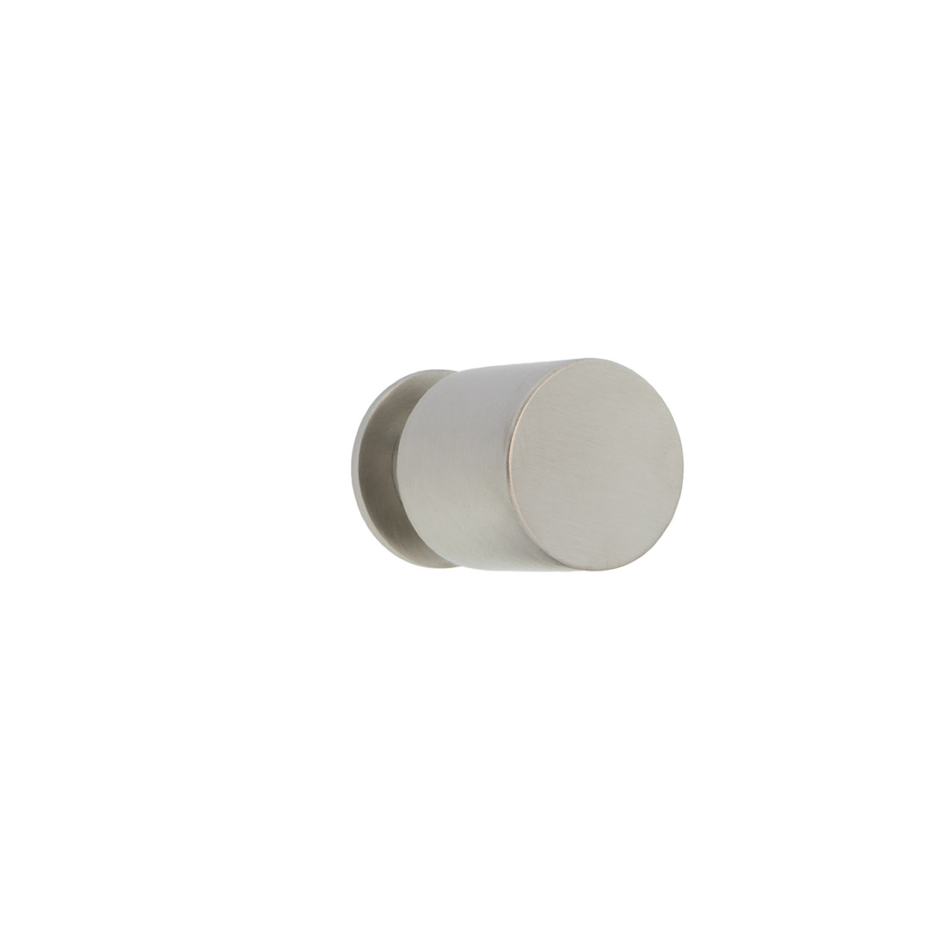 Bouton en acier inoxydable de forme cylindrique et à col pour meubles et armoires