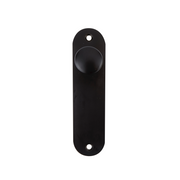 Bouton de meuble ovale matériau aluminium modèle 6032 finition noire