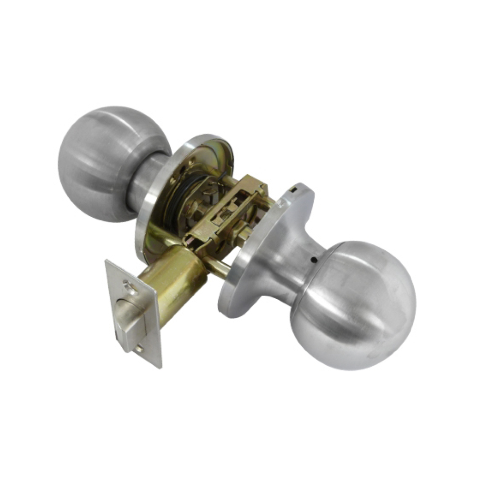 Bouton de porte tournant rond en acier inoxydable modèle 608