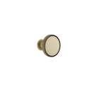 Bouton de meuble rond en forme de champignon, finition cuir et porcelaine