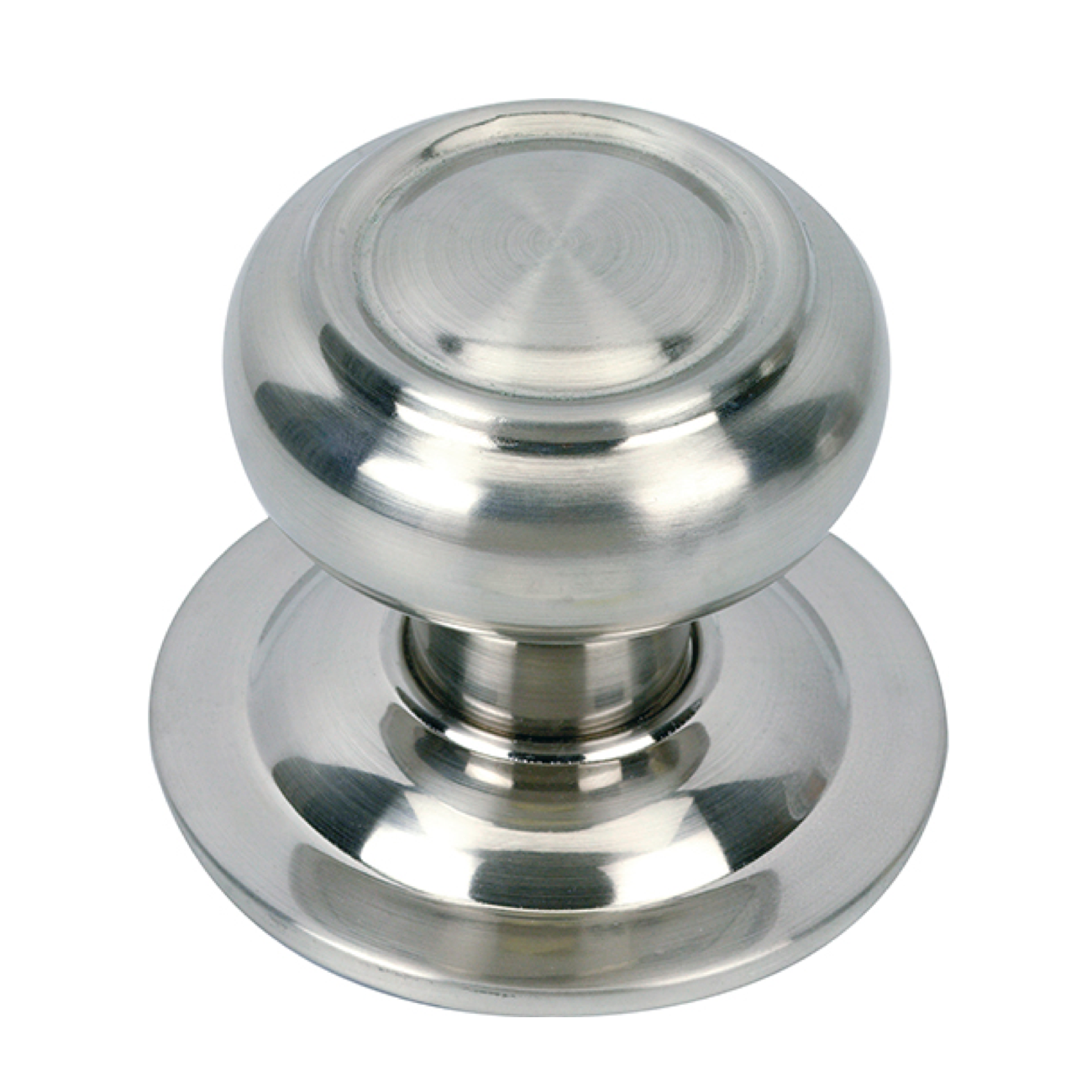 Bouton de porte d'entrée en acier inoxydable, en forme de champignon, avec anneaux