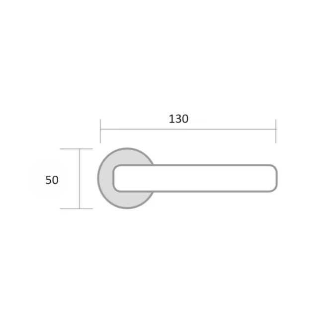 Béquille ronde en Zamak Pepo-01 cuir