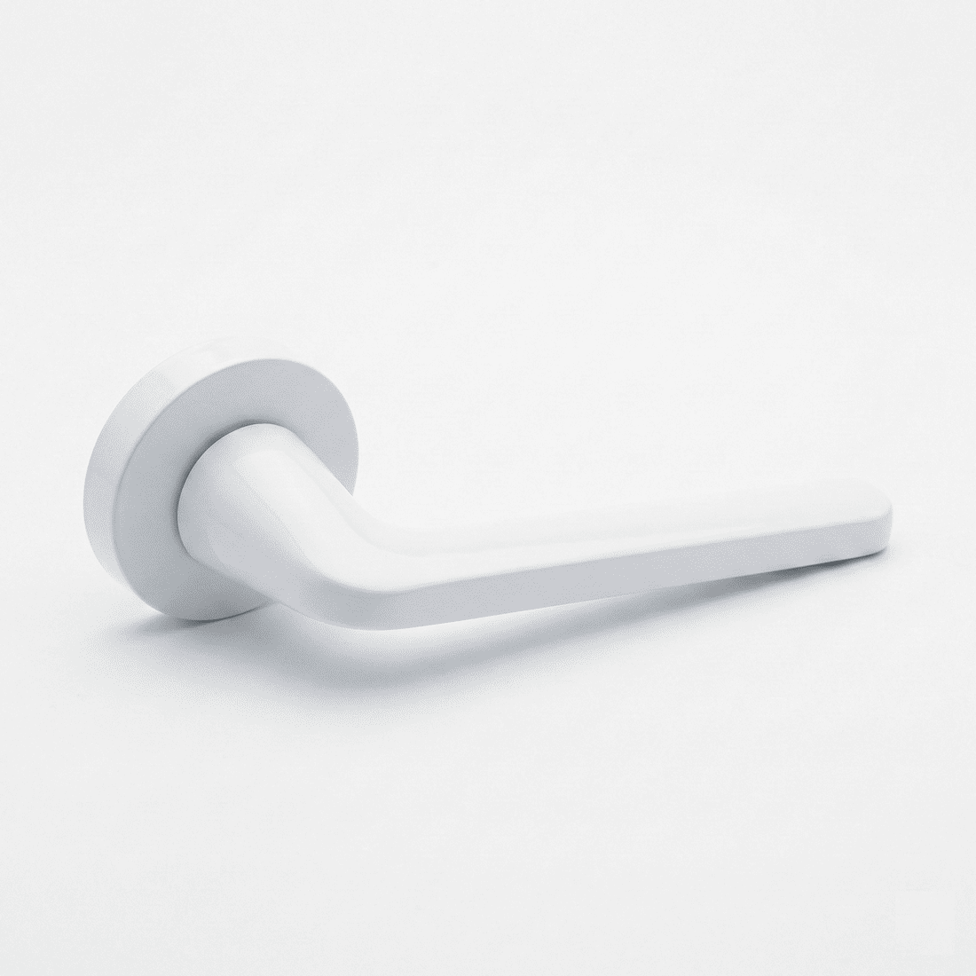 Poignée rosace ronde en aluminium RS-310 blanche