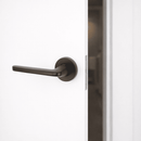 Poignée rosace ronde en aluminium RS-310 noire