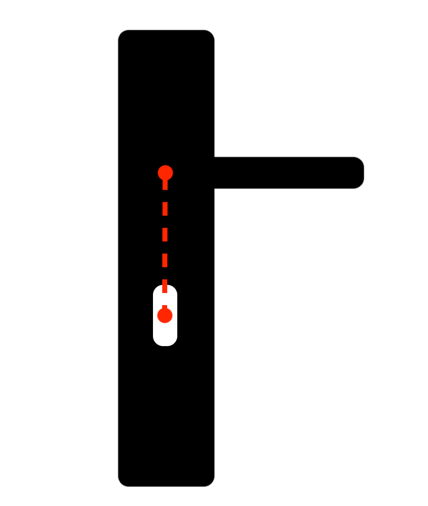 Trou pour bouton/condamnation
