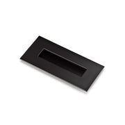 Poignée noire rectangulaire 3790 de 155x73mm à encastrer dans les meubles et armoires