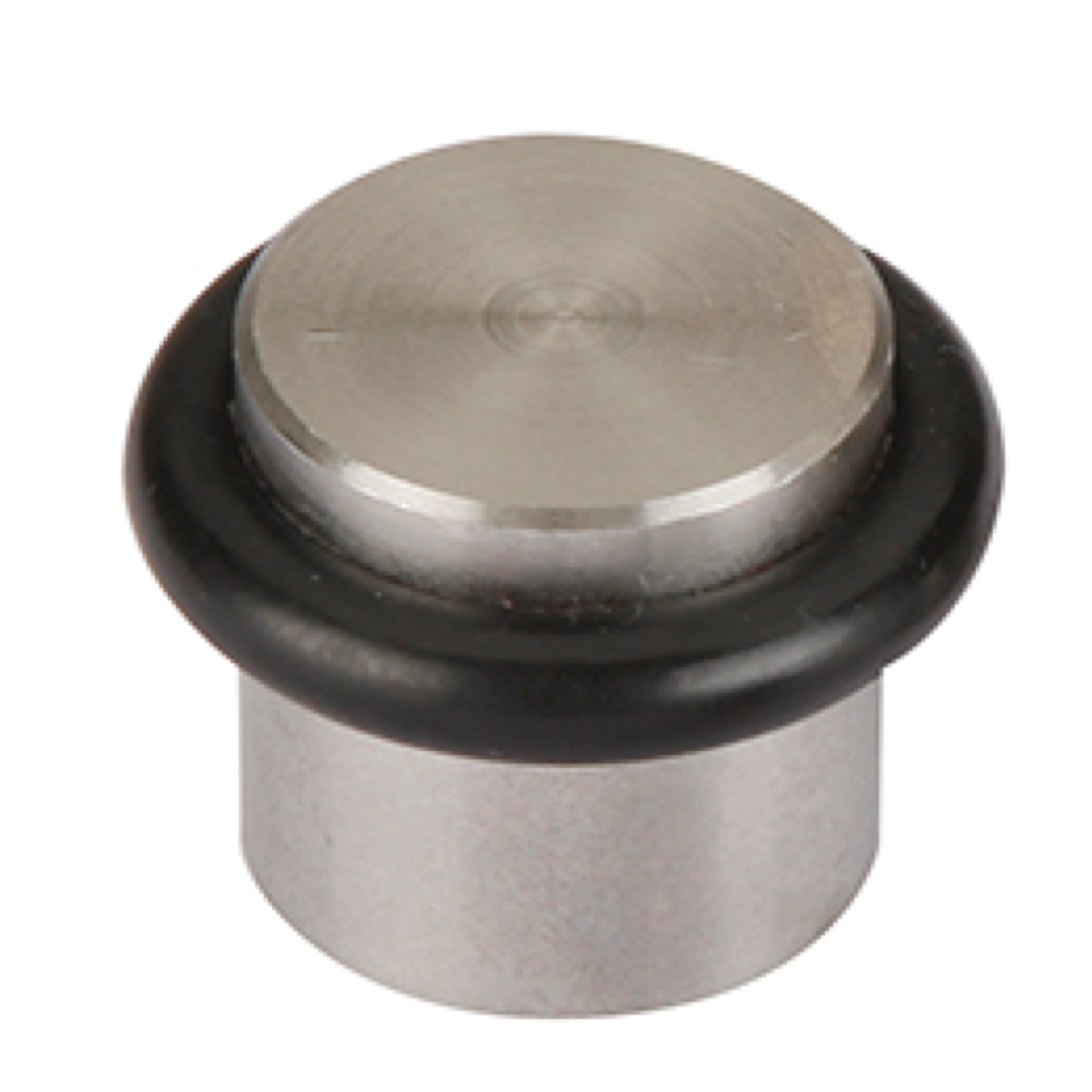 Butoir de porte cylindrique avec amortisseur en caoutchouc et 24 mm de diamètre