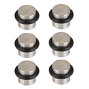 6 butoirs de porte cylindriques avec amortisseur en caoutchouc et 19 mm de diamètre