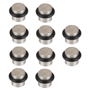 10 butées de porte cylindriques avec amortisseur en caoutchouc et 19 mm de diamètre
